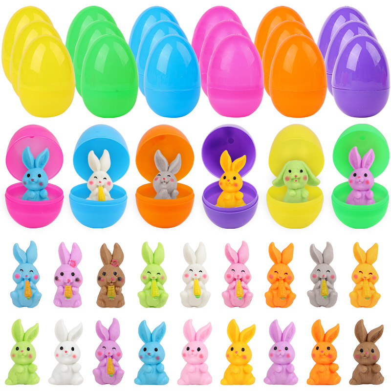 Party Games Egg - 24 шт. пасхальных яиц с фигуркой