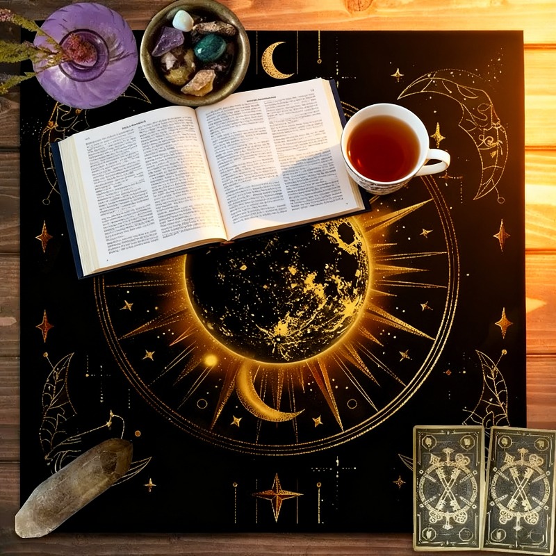 Zodiac Party Games - Скатерть для Таро с узором Зодиака