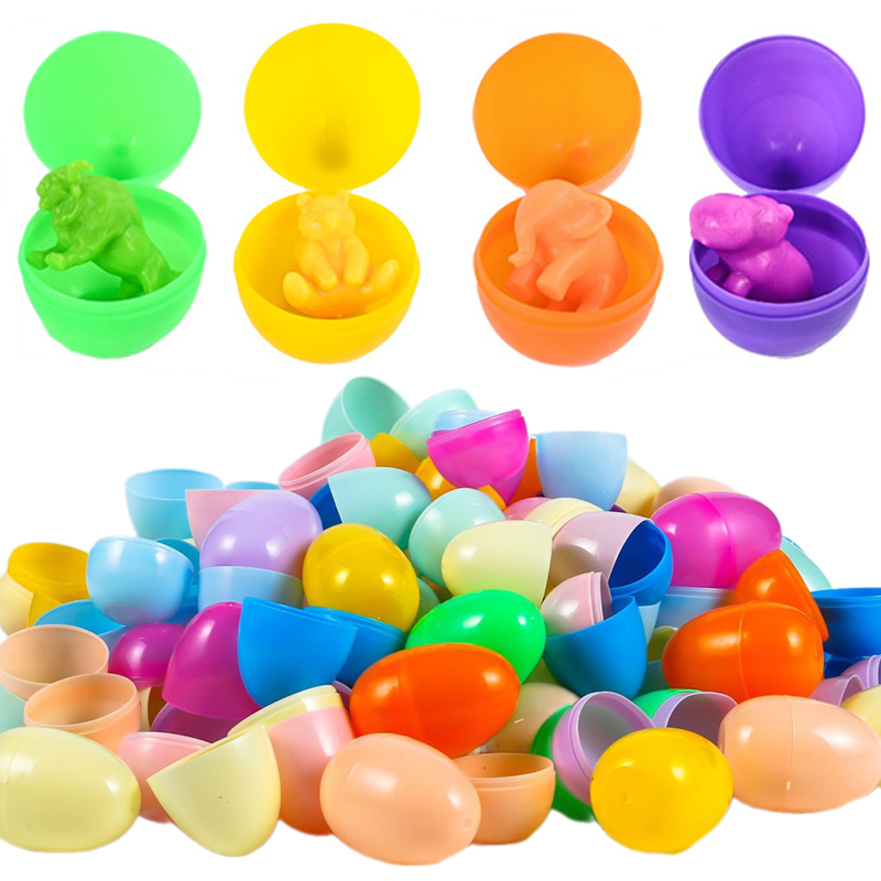 Party Games Egg - 12/24 шт. пустые пасхальные яйца, пластиковые
