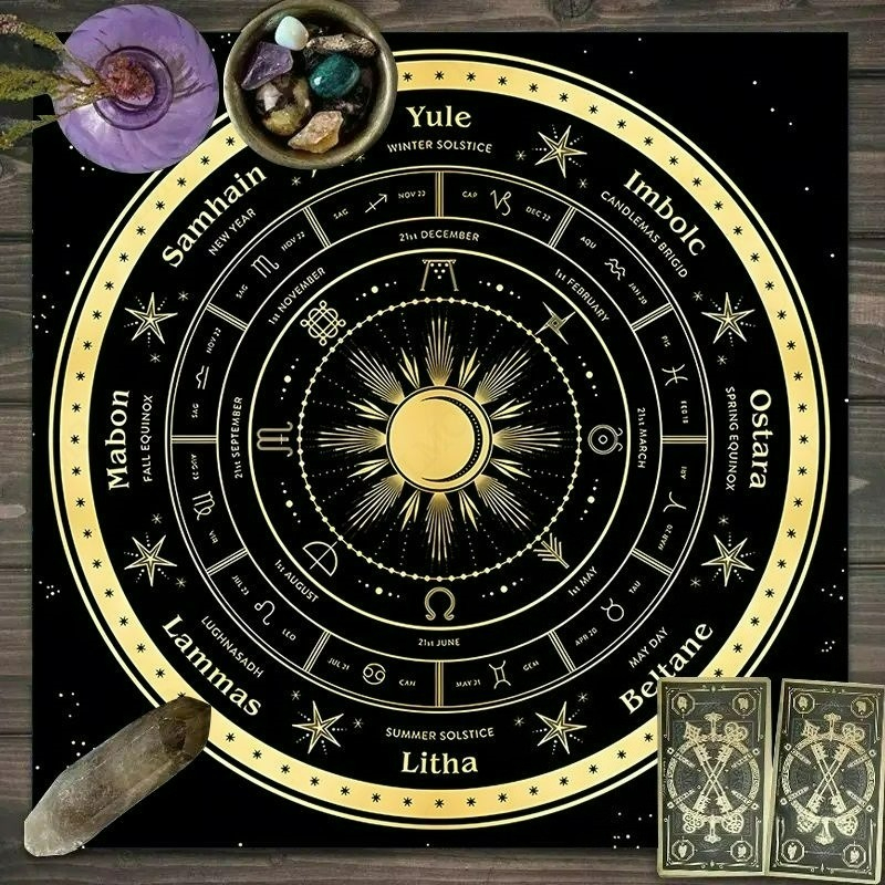 Zodiac Party Games - 1 шт. скатерть с картами Таро,