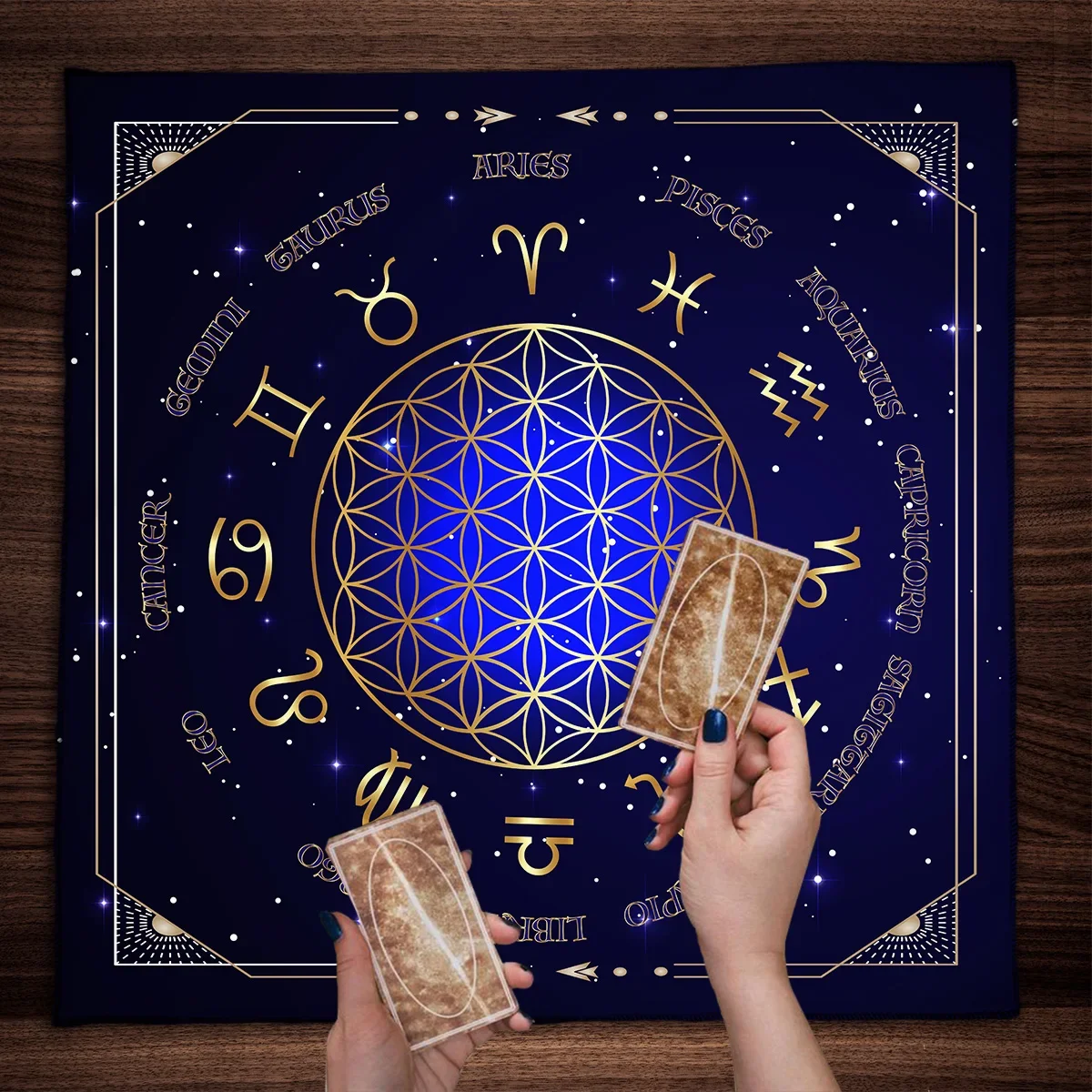 Zodiac Party Games - Скатерть Таро со знаками Зодиака, скатерть