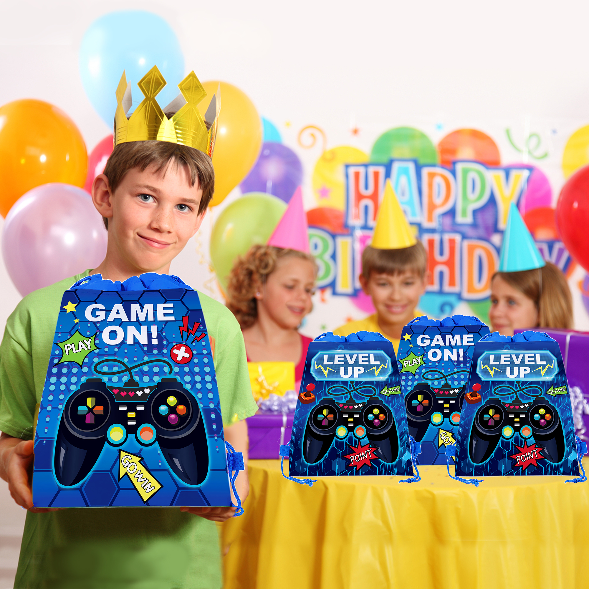 Party Games Adult Birthday - Мультяшный рюкзак-мешок на шнурке из нетканого