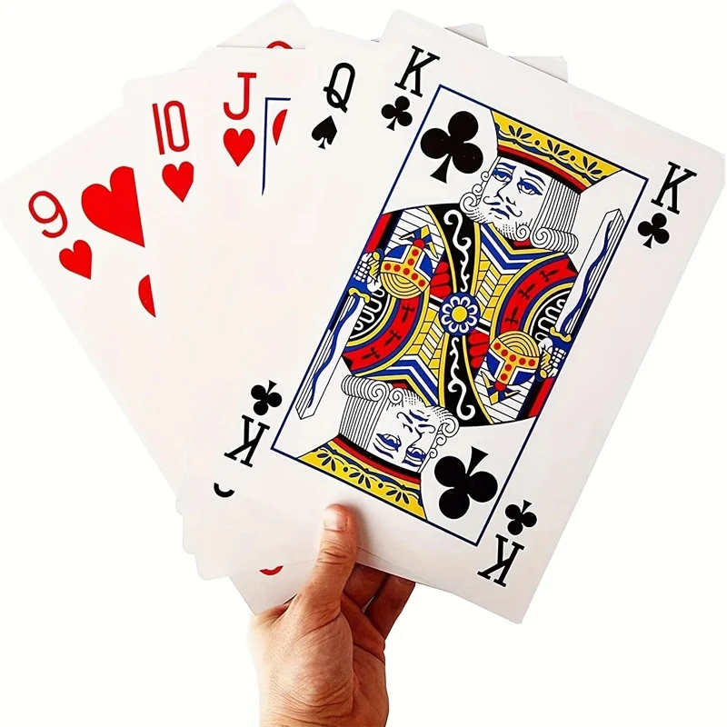 Party Games Adult Birthday - Супербольшие игральные карты увеличенного размера (на