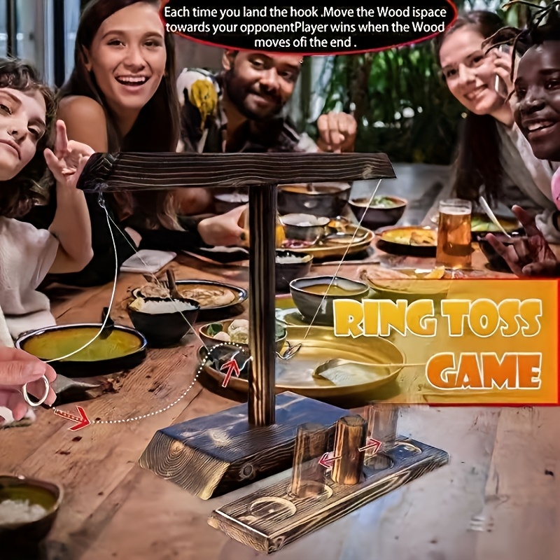 Party Games Indoor - Набор для игры в деревянную кольцеброскую