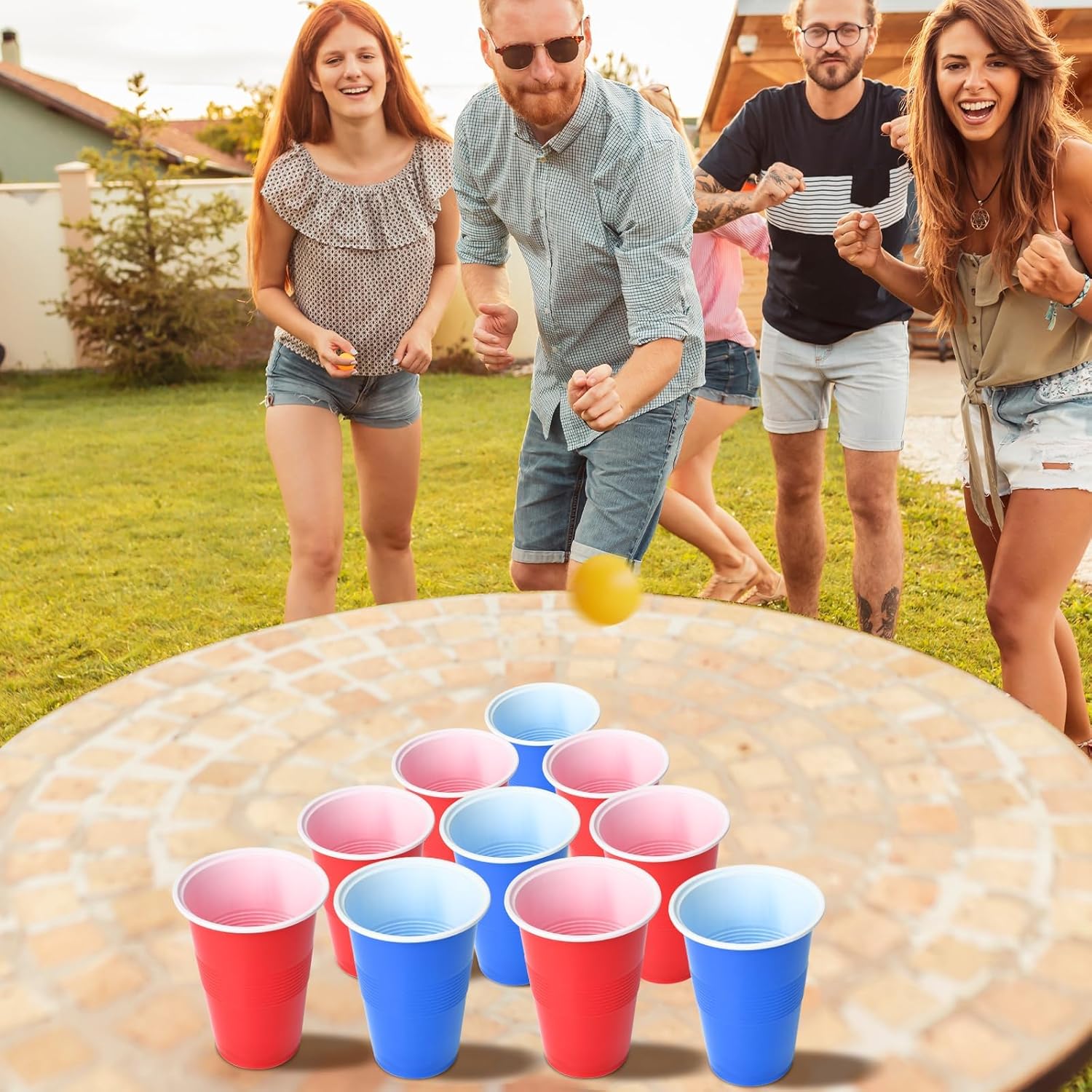 60 упаковок пластиковых чашек  – обзор и цена Party Games Jenga