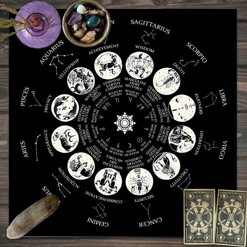 Ткань для таро с узором зодиак – обзор и цена Zodiac Party Games