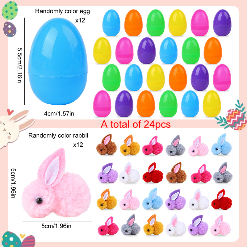 24 шт. милых пасхальных яиц с  – обзор и цена Party Games Egg